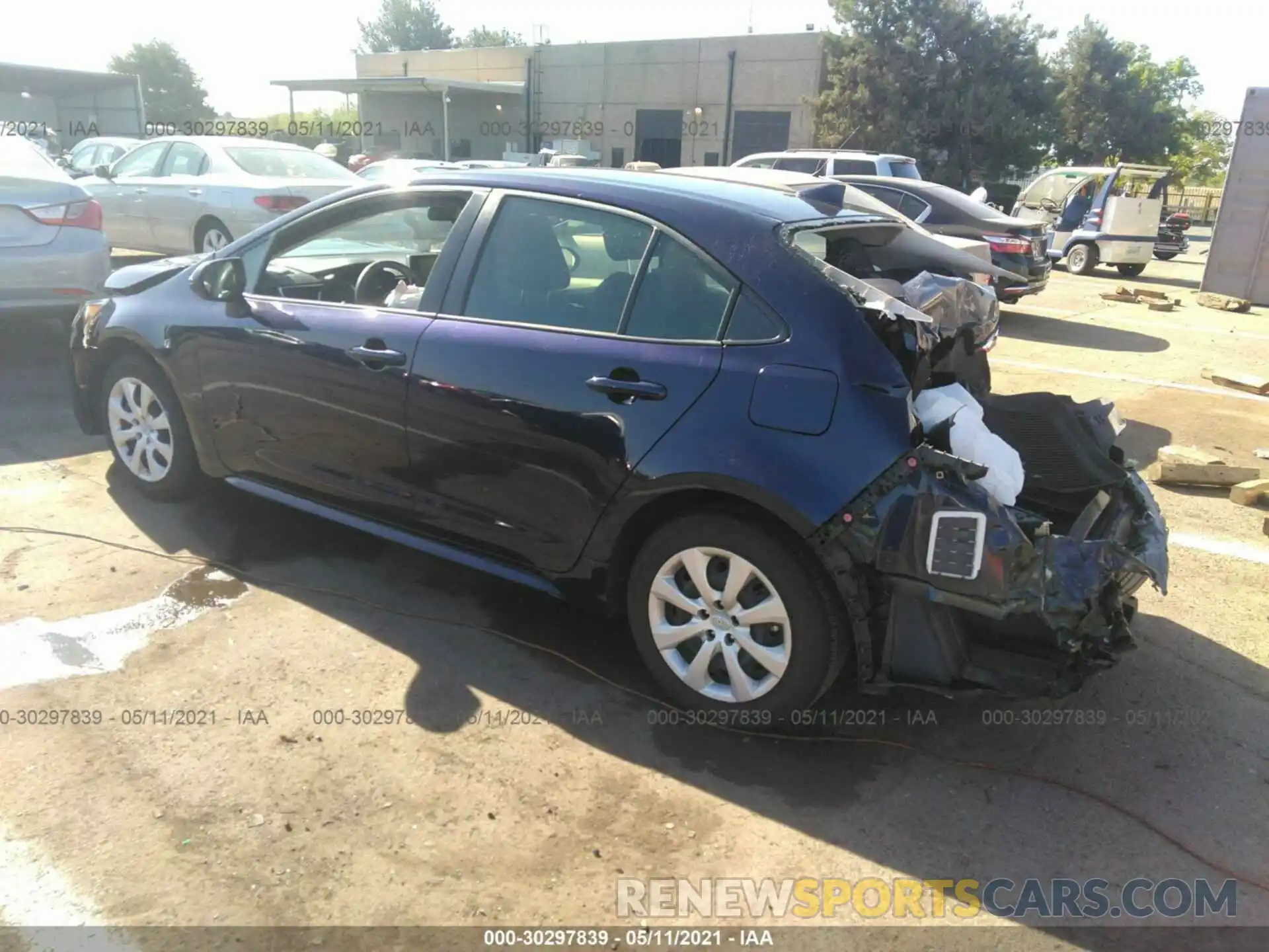 3 Photograph of a damaged car JTDEPRAE2LJ003447 TOYOTA COROLLA 2020