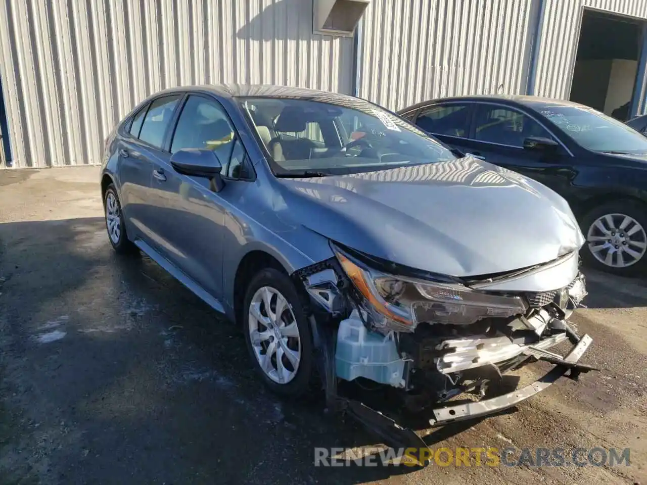 1 Photograph of a damaged car JTDEPRAE2LJ004484 TOYOTA COROLLA 2020