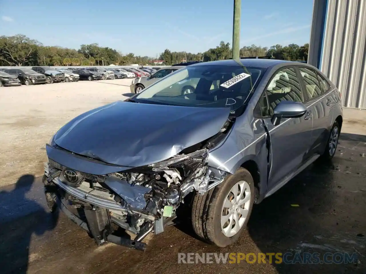 2 Photograph of a damaged car JTDEPRAE2LJ004484 TOYOTA COROLLA 2020