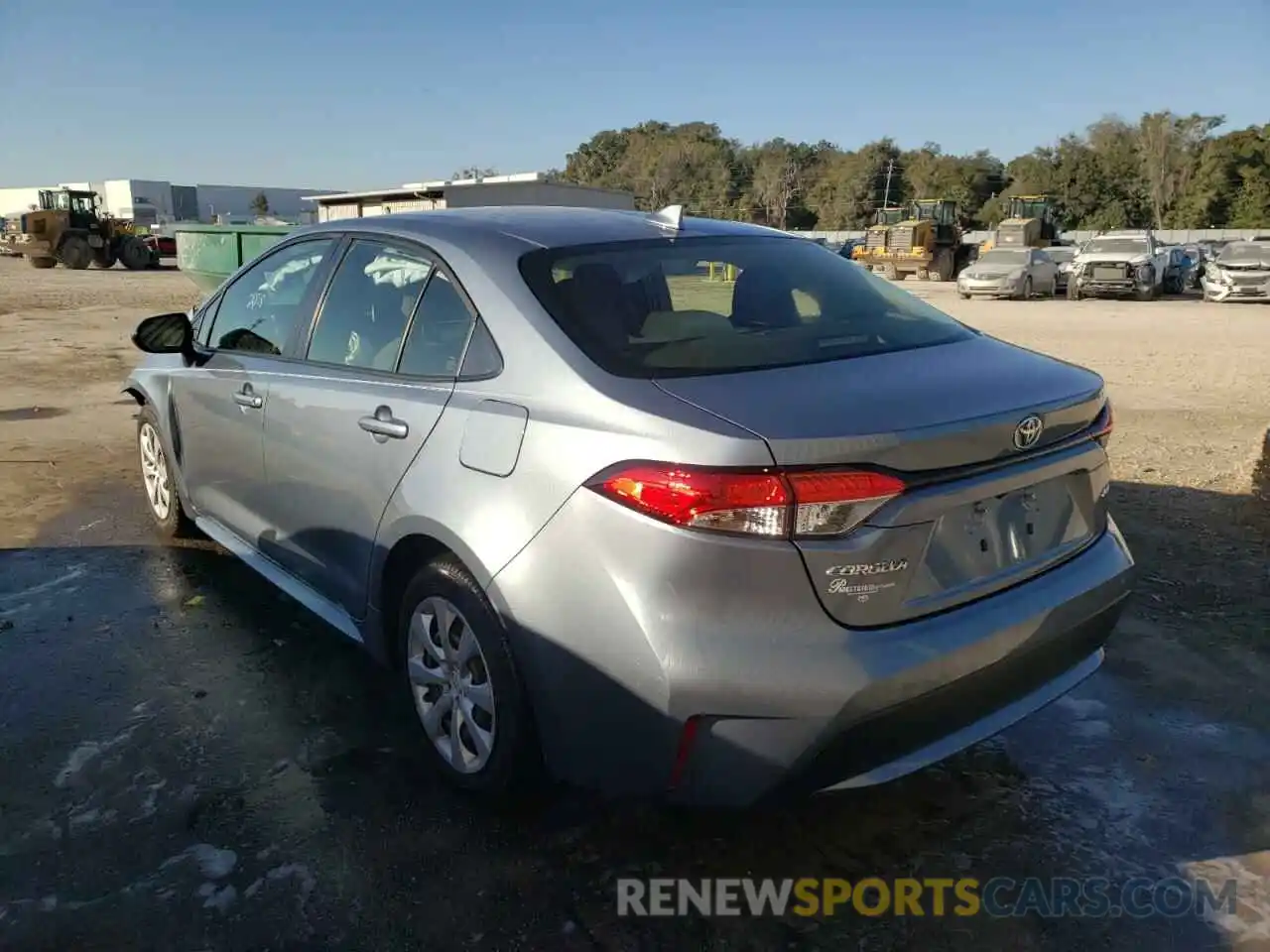 3 Photograph of a damaged car JTDEPRAE2LJ004484 TOYOTA COROLLA 2020