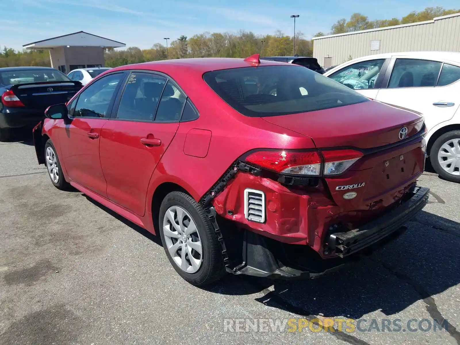 3 Photograph of a damaged car JTDEPRAE2LJ005215 TOYOTA COROLLA 2020