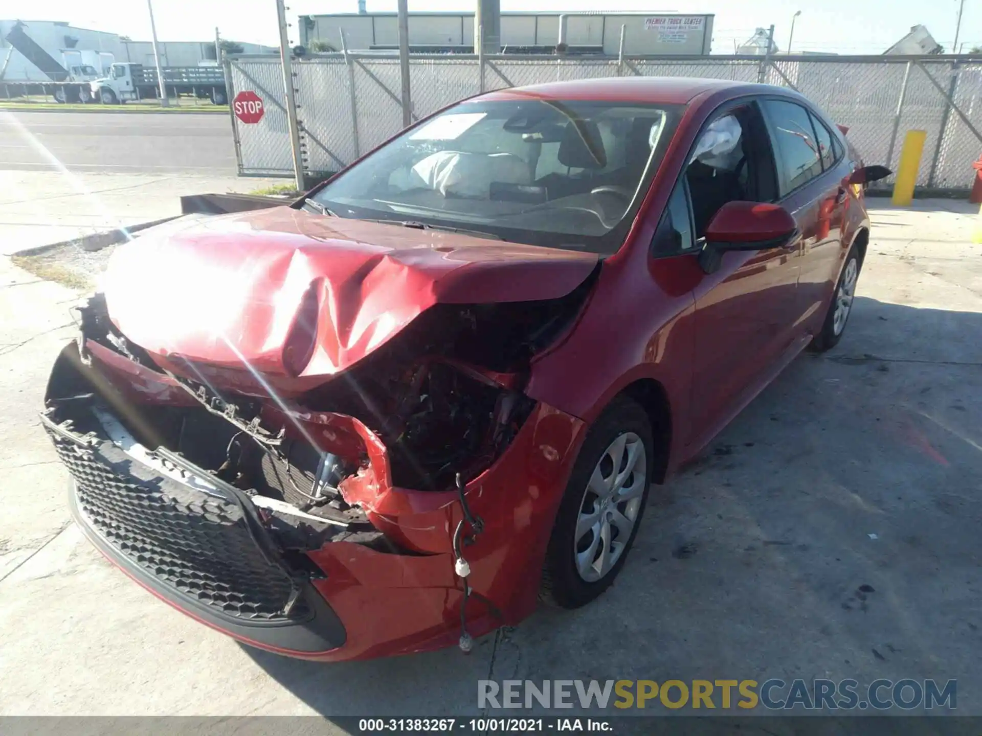 2 Photograph of a damaged car JTDEPRAE2LJ005294 TOYOTA COROLLA 2020