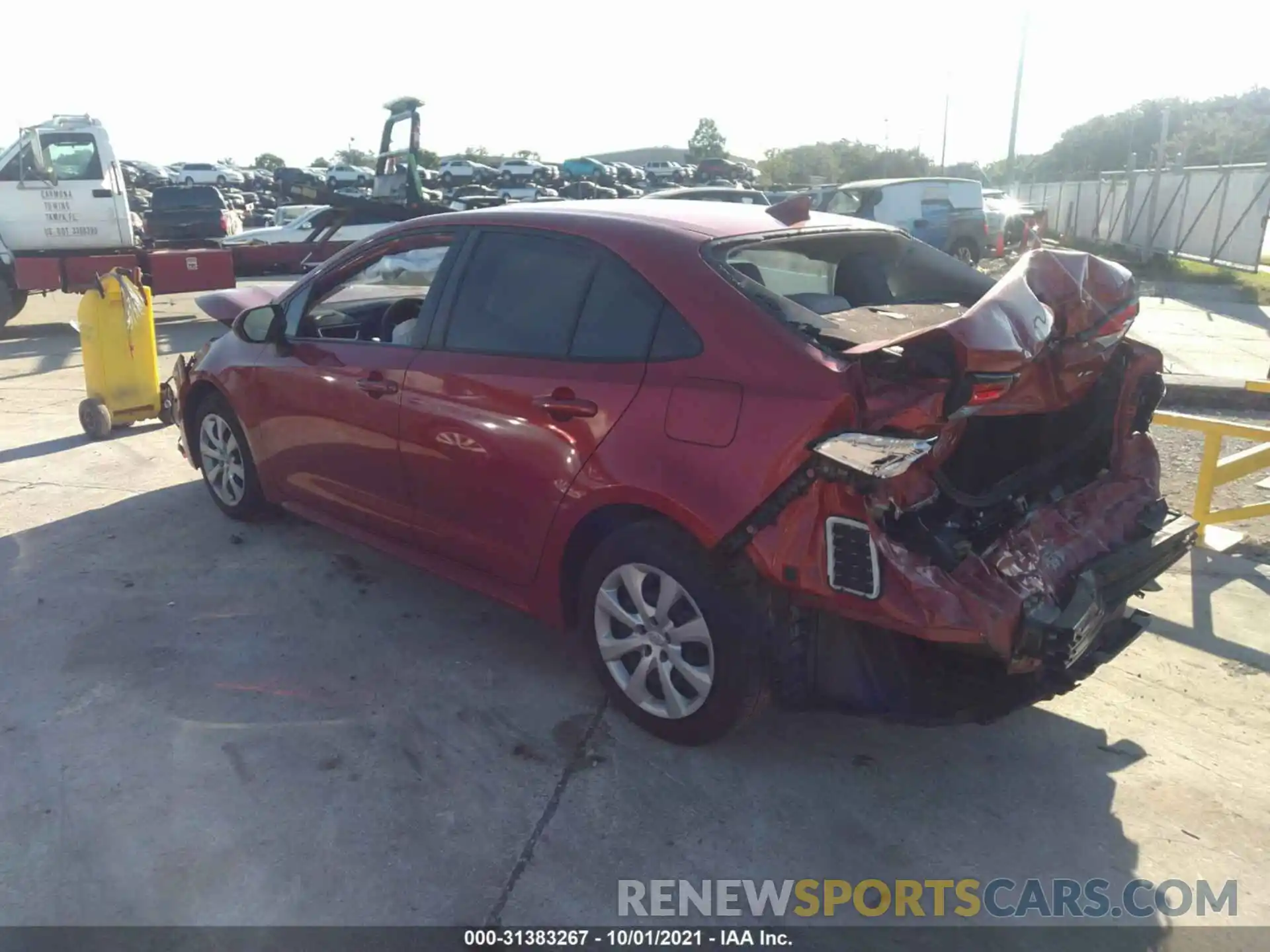 3 Photograph of a damaged car JTDEPRAE2LJ005294 TOYOTA COROLLA 2020