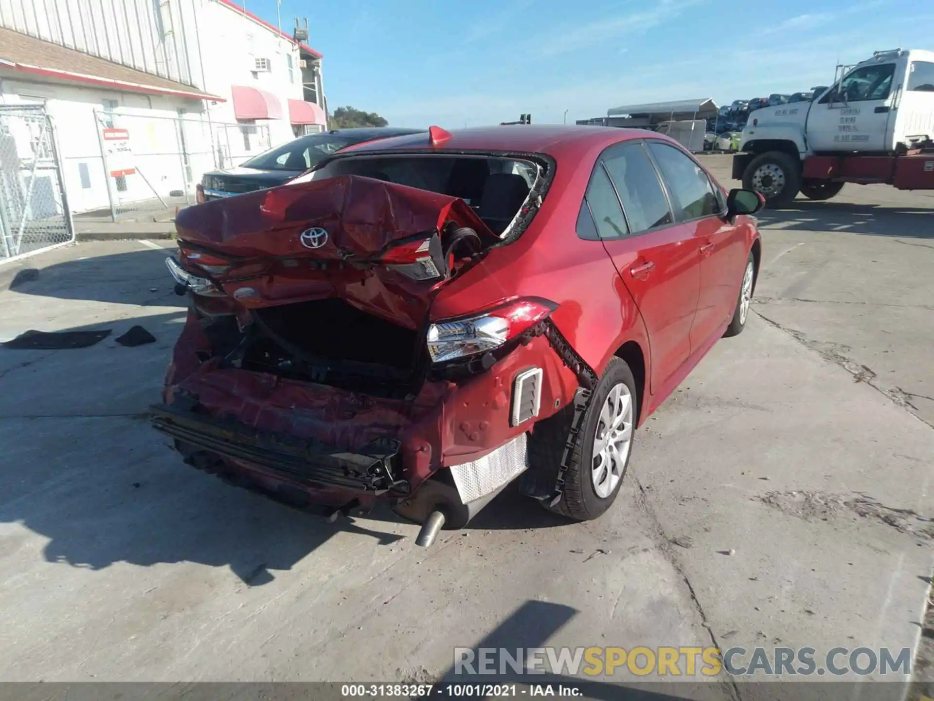 4 Photograph of a damaged car JTDEPRAE2LJ005294 TOYOTA COROLLA 2020