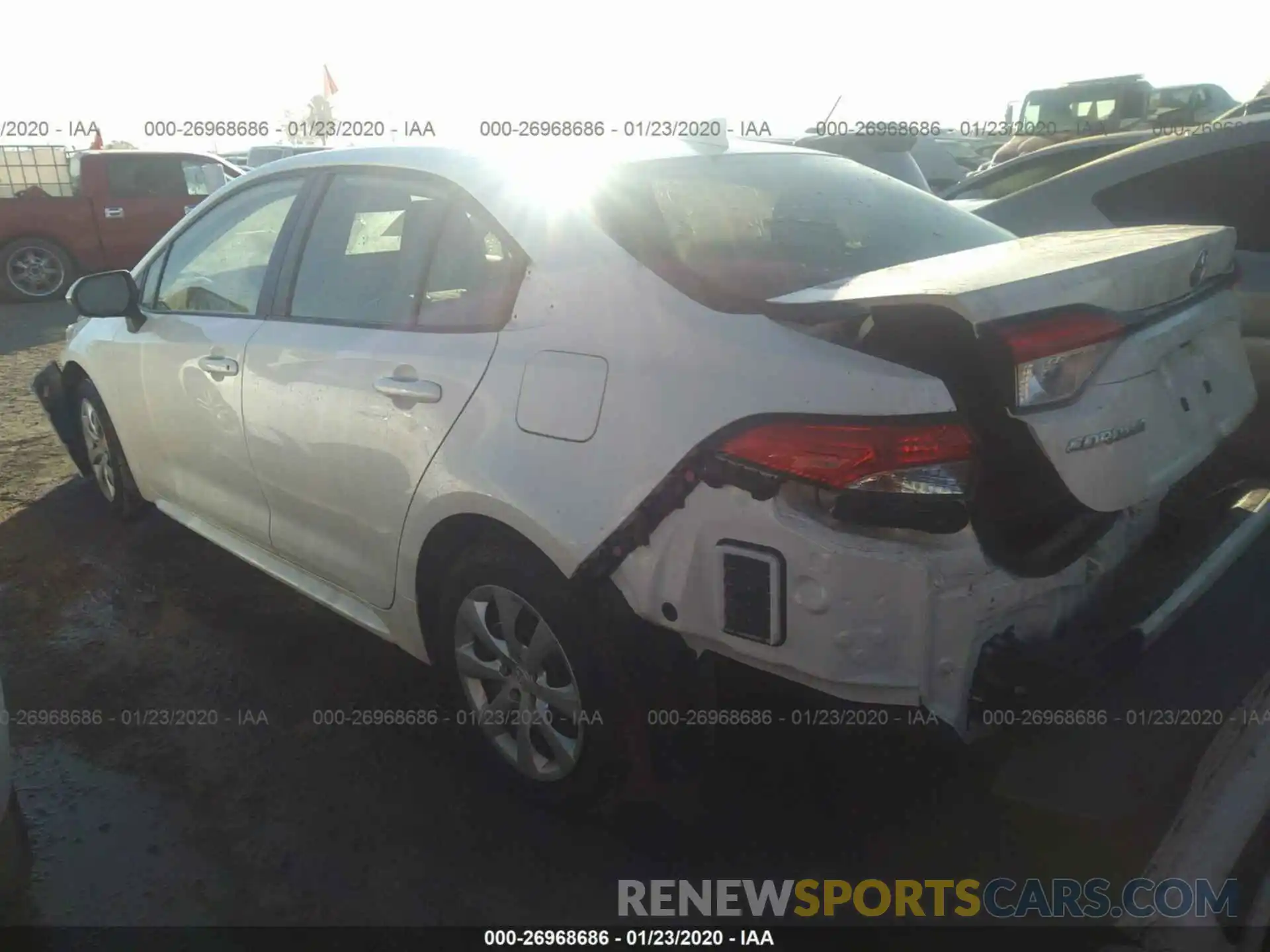 3 Photograph of a damaged car JTDEPRAE2LJ005487 TOYOTA COROLLA 2020