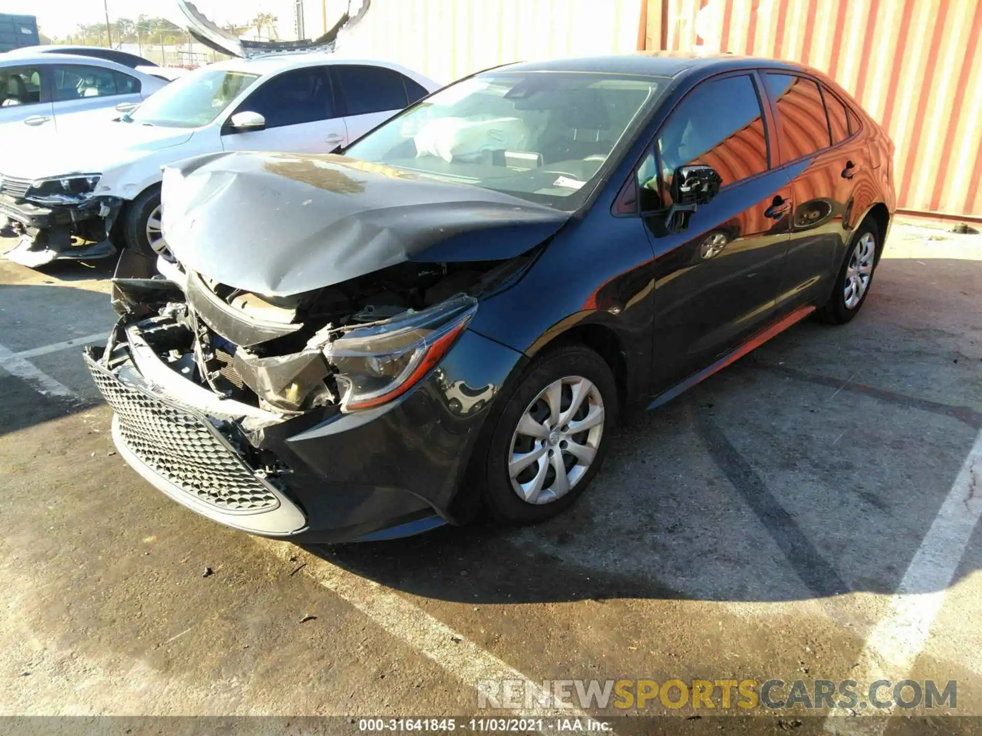 2 Photograph of a damaged car JTDEPRAE2LJ005490 TOYOTA COROLLA 2020