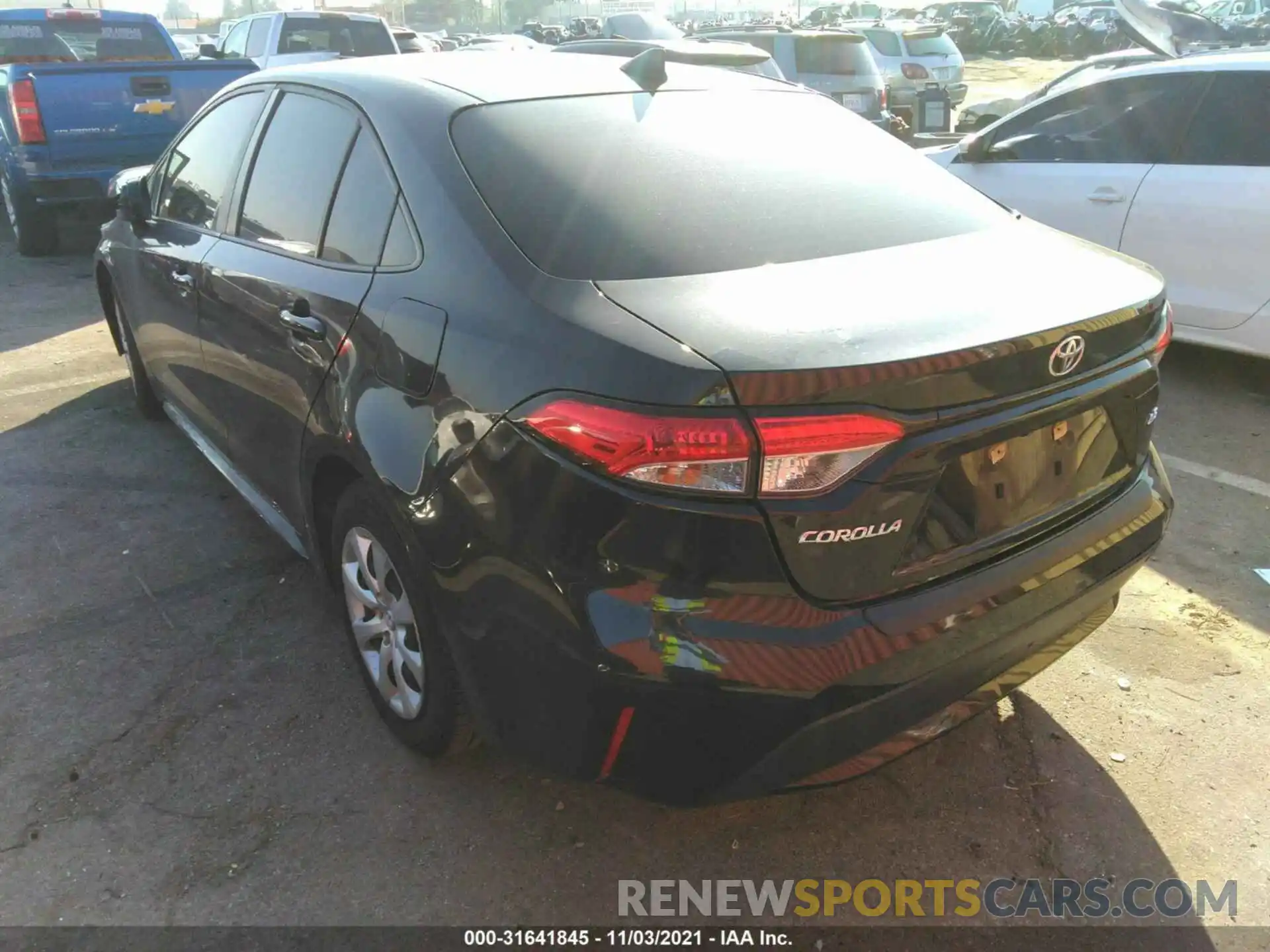 3 Photograph of a damaged car JTDEPRAE2LJ005490 TOYOTA COROLLA 2020