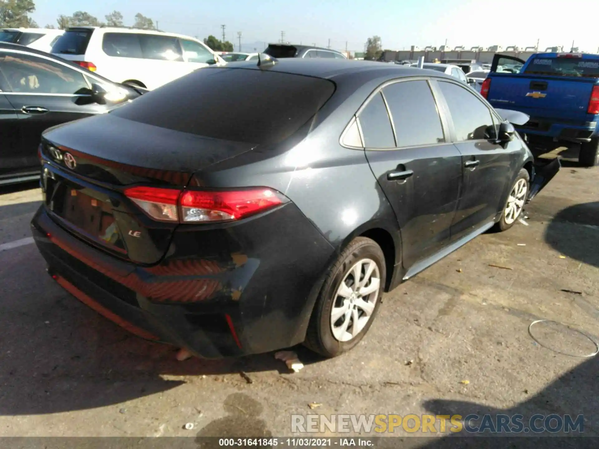 4 Photograph of a damaged car JTDEPRAE2LJ005490 TOYOTA COROLLA 2020