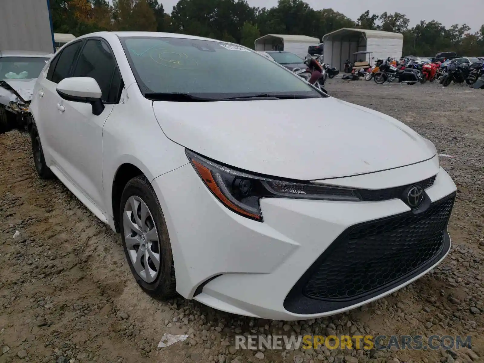 1 Photograph of a damaged car JTDEPRAE2LJ005666 TOYOTA COROLLA 2020