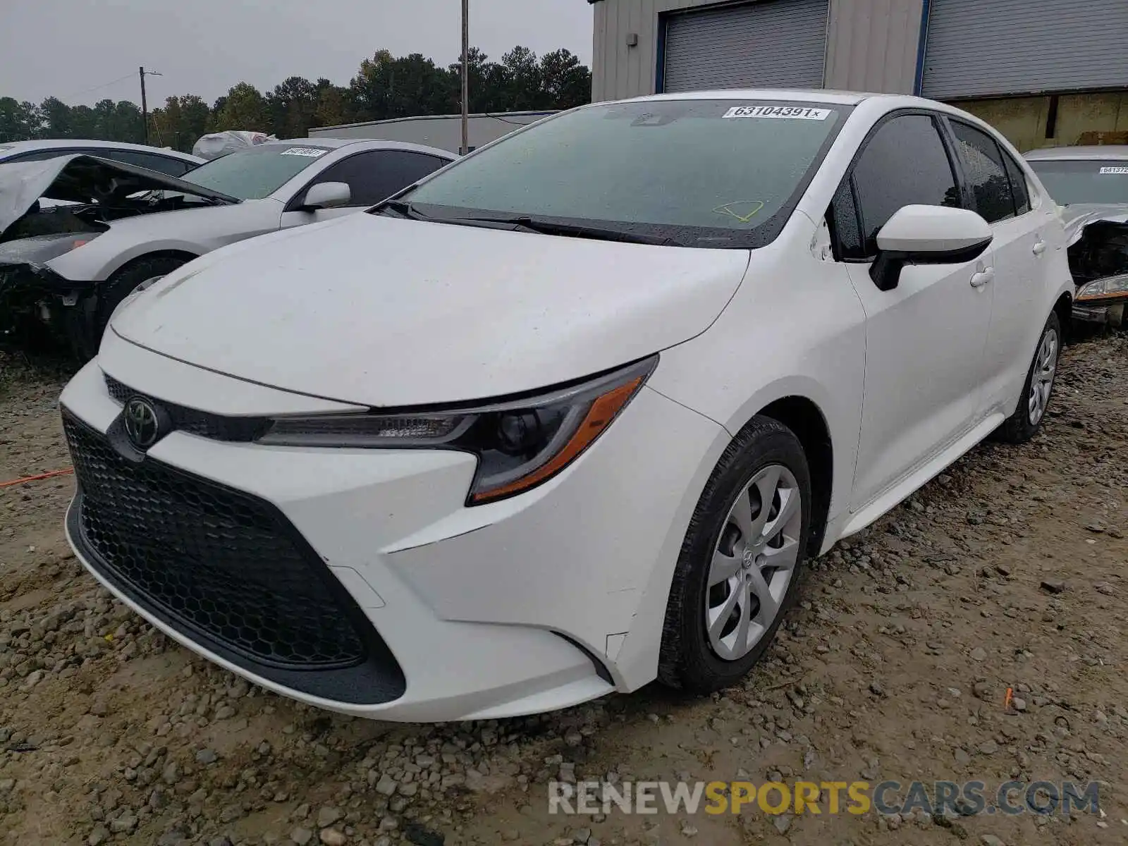 2 Photograph of a damaged car JTDEPRAE2LJ005666 TOYOTA COROLLA 2020