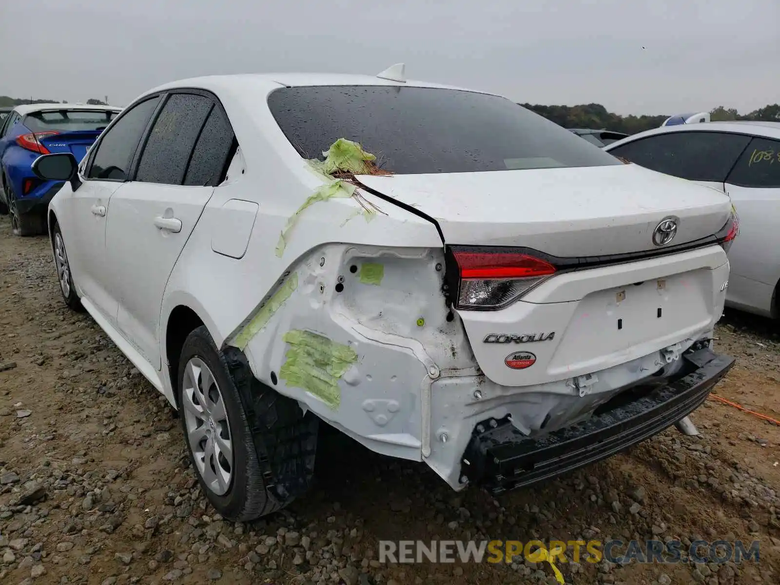 3 Photograph of a damaged car JTDEPRAE2LJ005666 TOYOTA COROLLA 2020