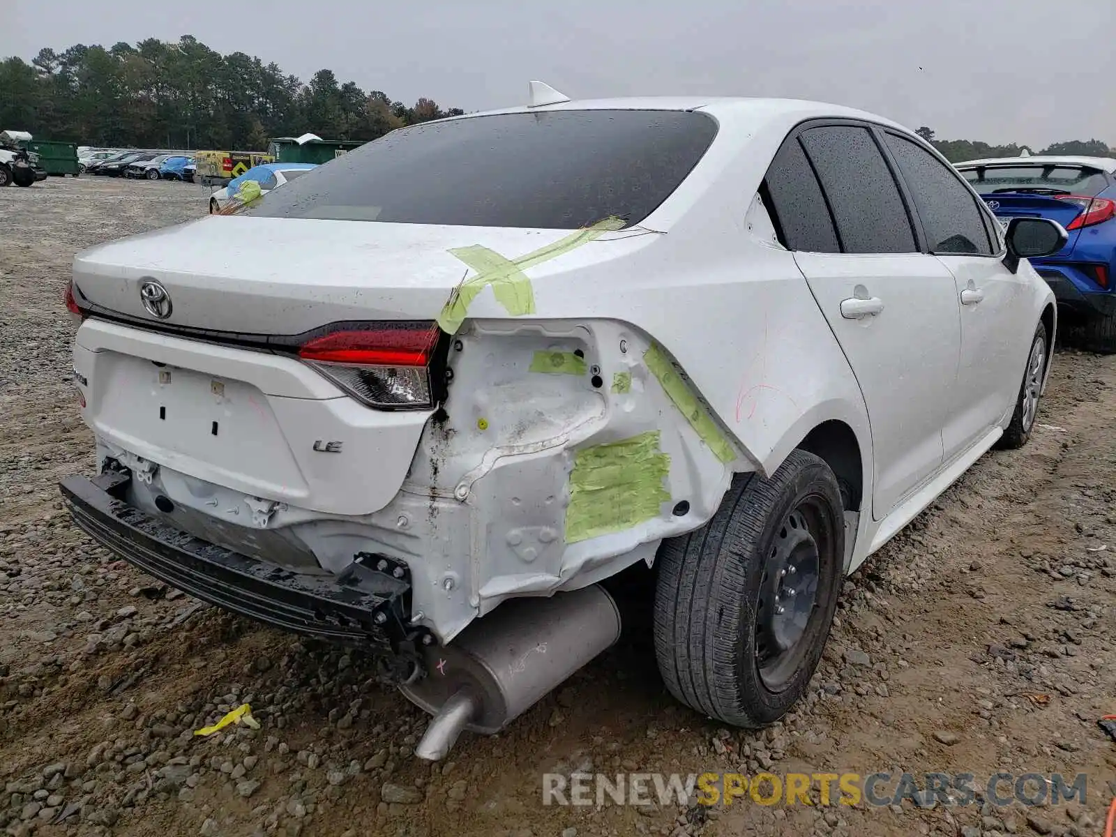 4 Photograph of a damaged car JTDEPRAE2LJ005666 TOYOTA COROLLA 2020