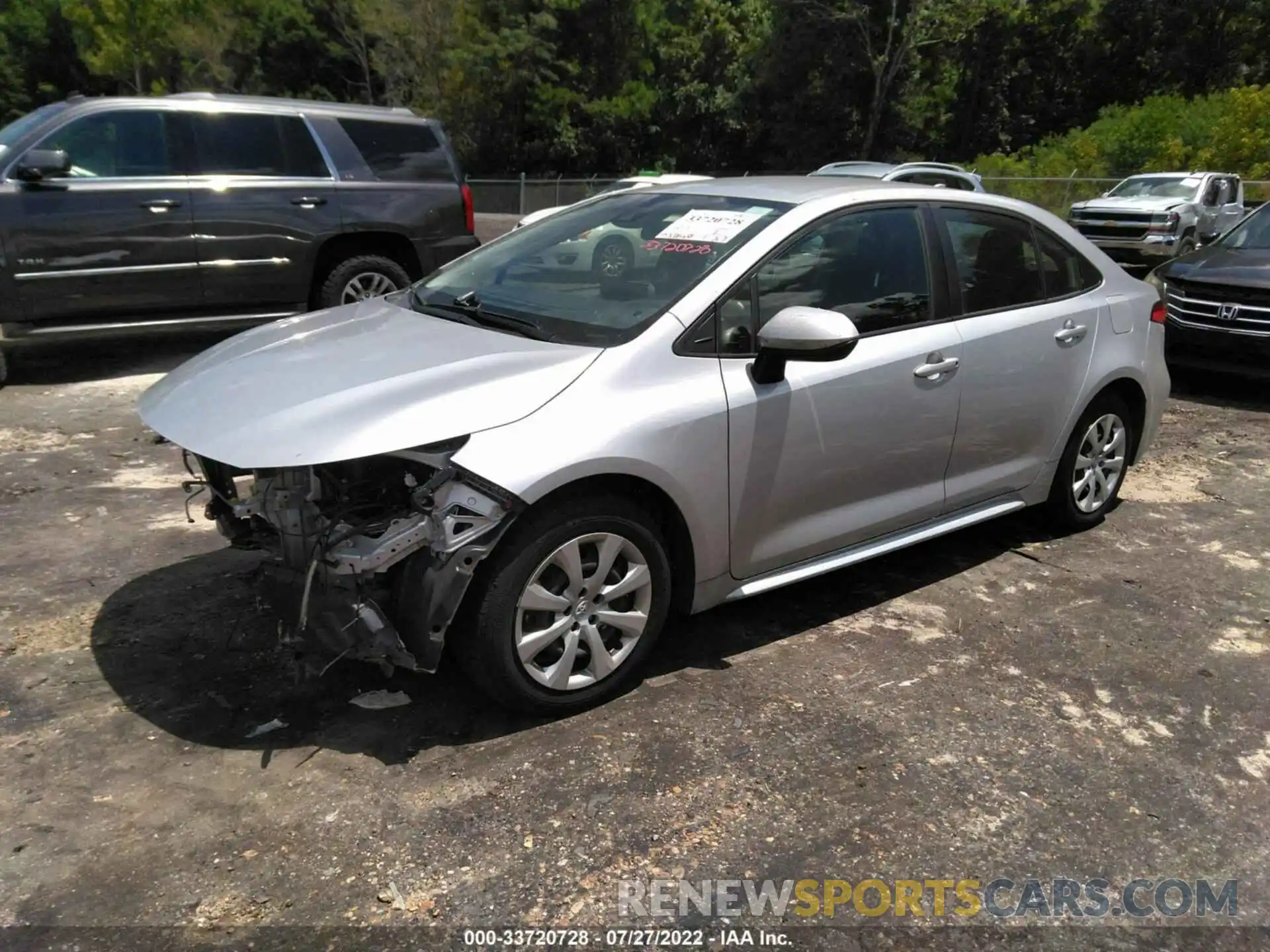 2 Photograph of a damaged car JTDEPRAE2LJ005716 TOYOTA COROLLA 2020