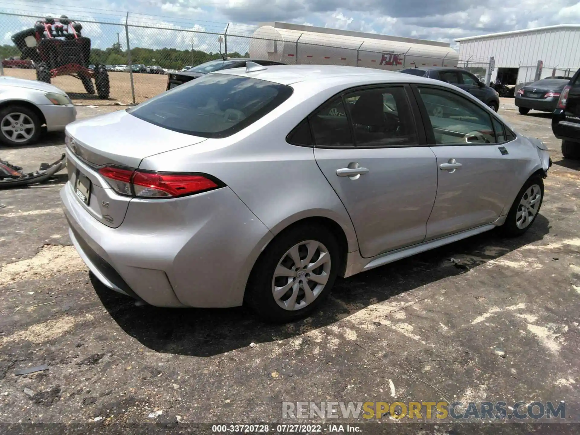 4 Photograph of a damaged car JTDEPRAE2LJ005716 TOYOTA COROLLA 2020