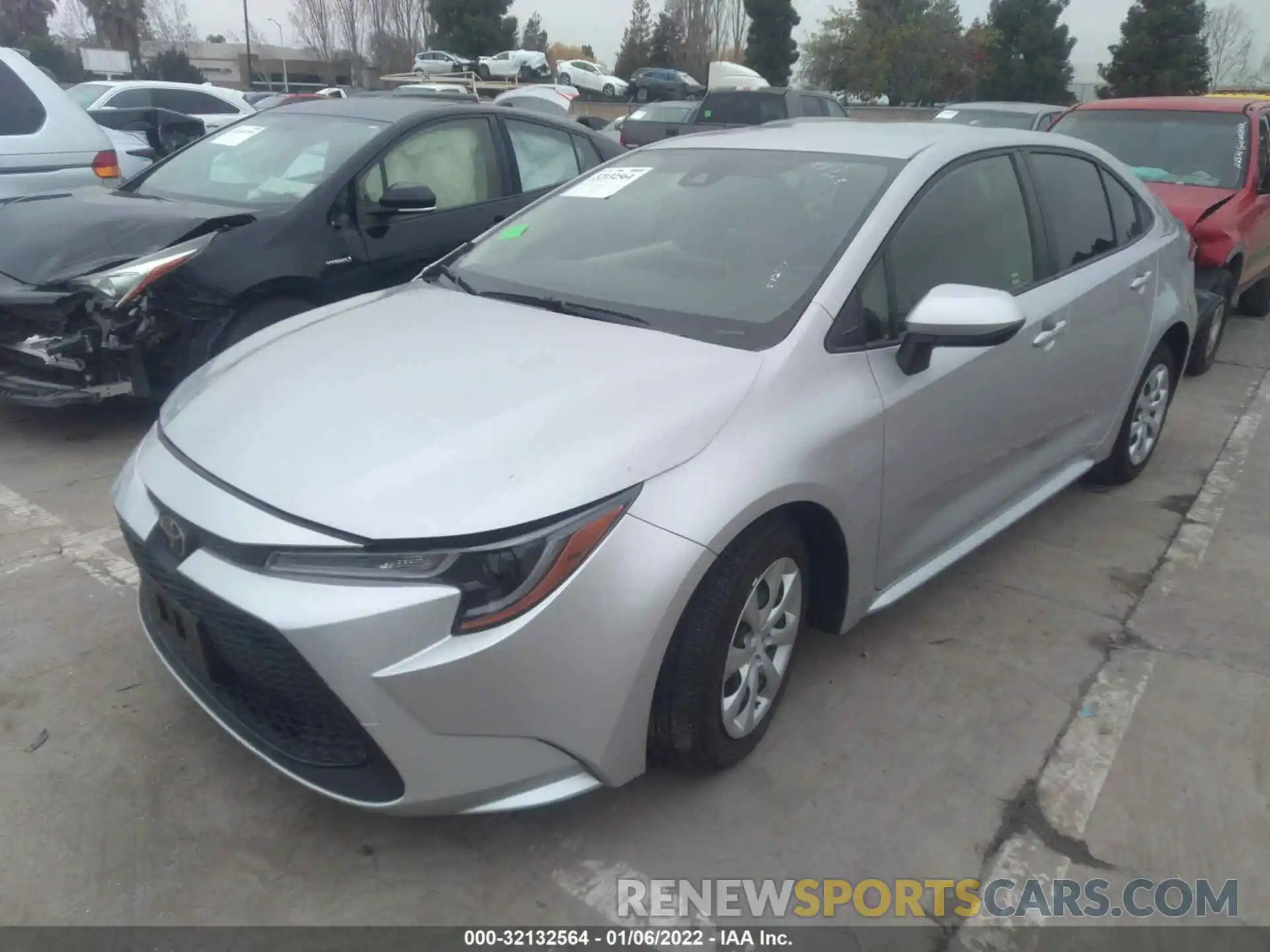 2 Photograph of a damaged car JTDEPRAE2LJ006638 TOYOTA COROLLA 2020