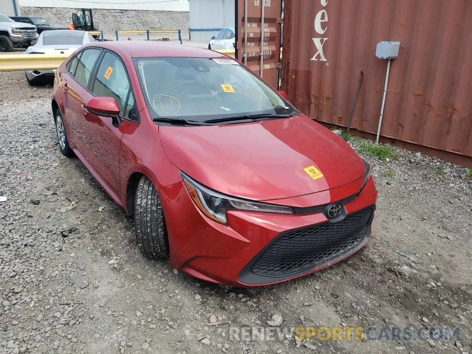 1 Photograph of a damaged car JTDEPRAE2LJ006879 TOYOTA COROLLA 2020