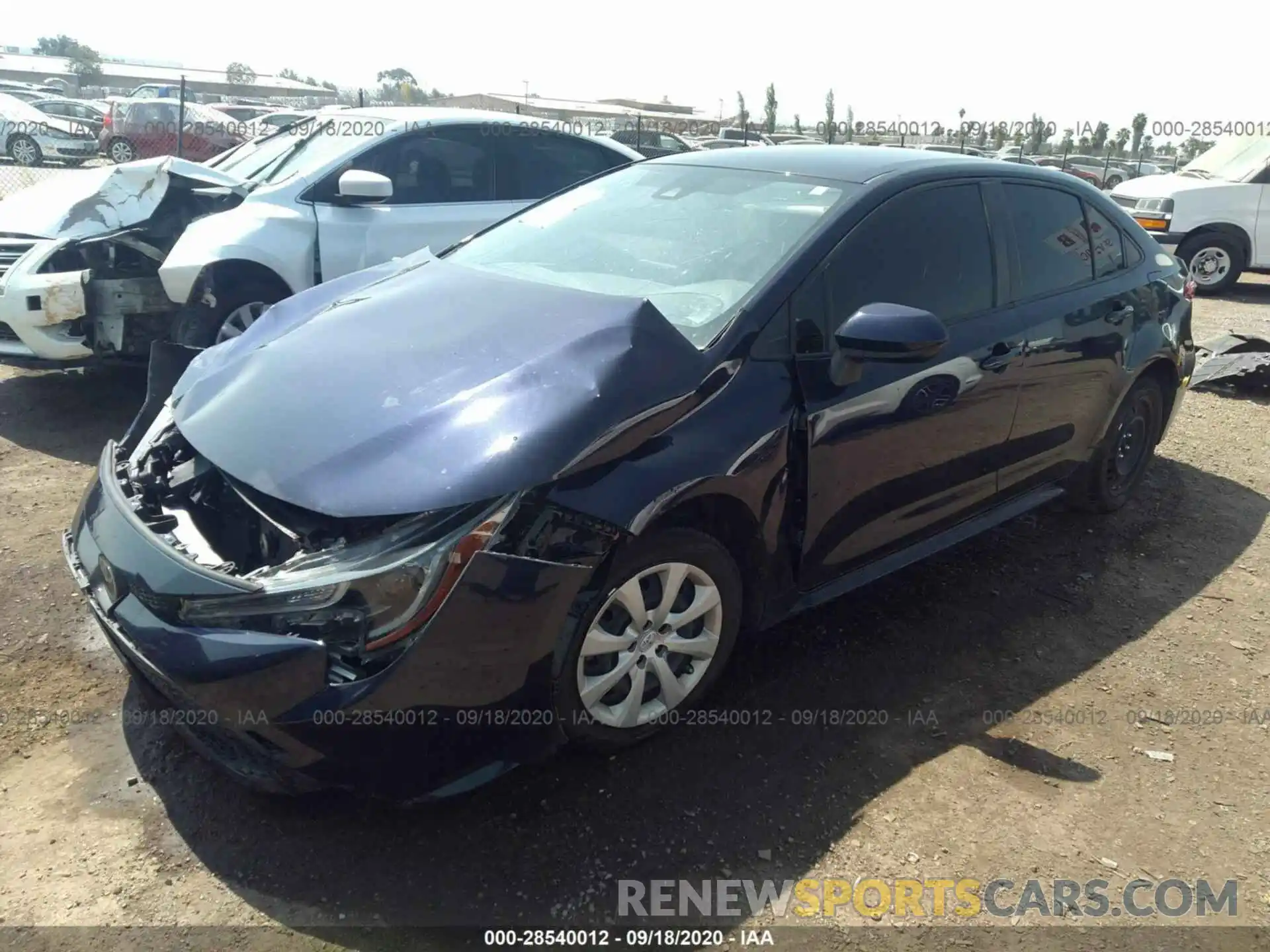 2 Photograph of a damaged car JTDEPRAE2LJ007157 TOYOTA COROLLA 2020