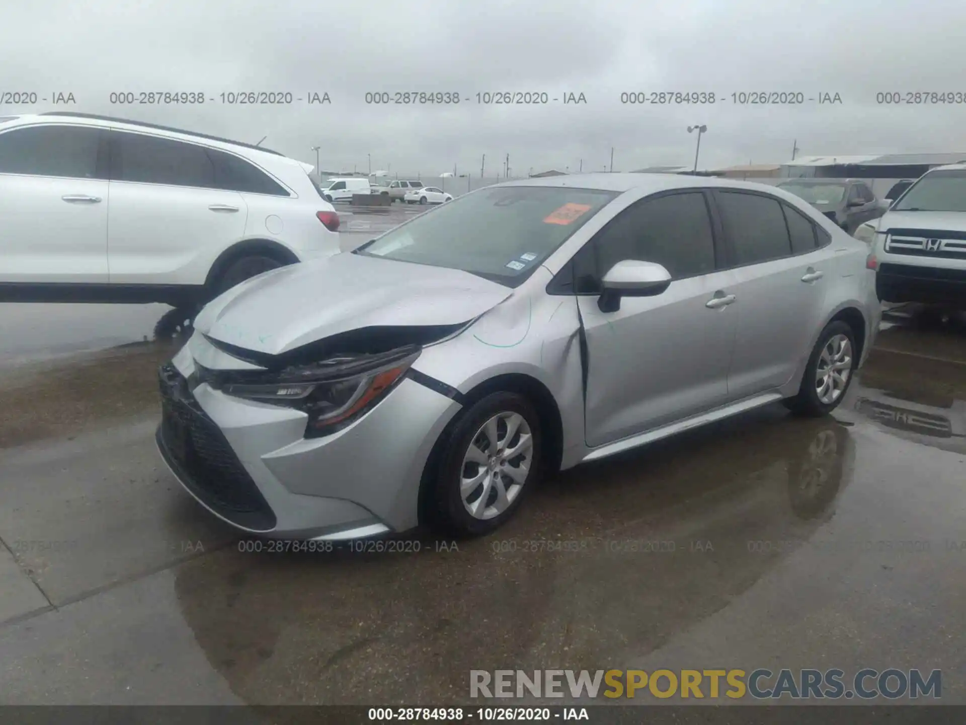 2 Photograph of a damaged car JTDEPRAE2LJ007160 TOYOTA COROLLA 2020