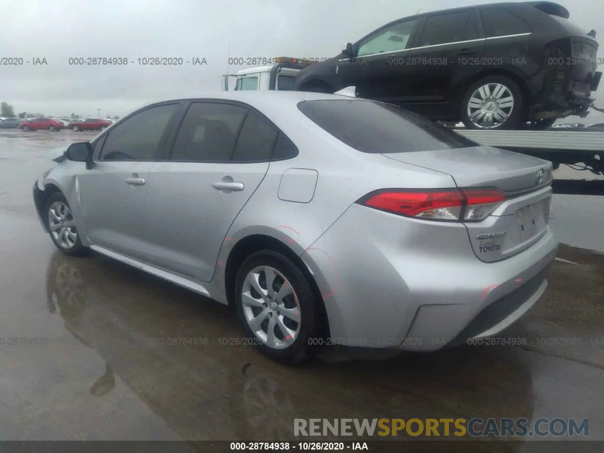 3 Photograph of a damaged car JTDEPRAE2LJ007160 TOYOTA COROLLA 2020