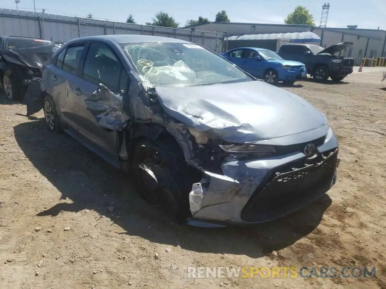 1 Photograph of a damaged car JTDEPRAE2LJ007191 TOYOTA COROLLA 2020