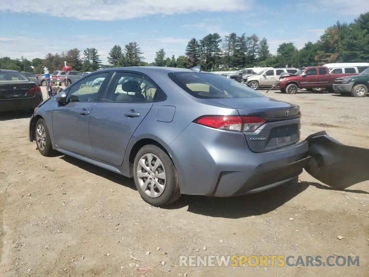 3 Photograph of a damaged car JTDEPRAE2LJ007191 TOYOTA COROLLA 2020