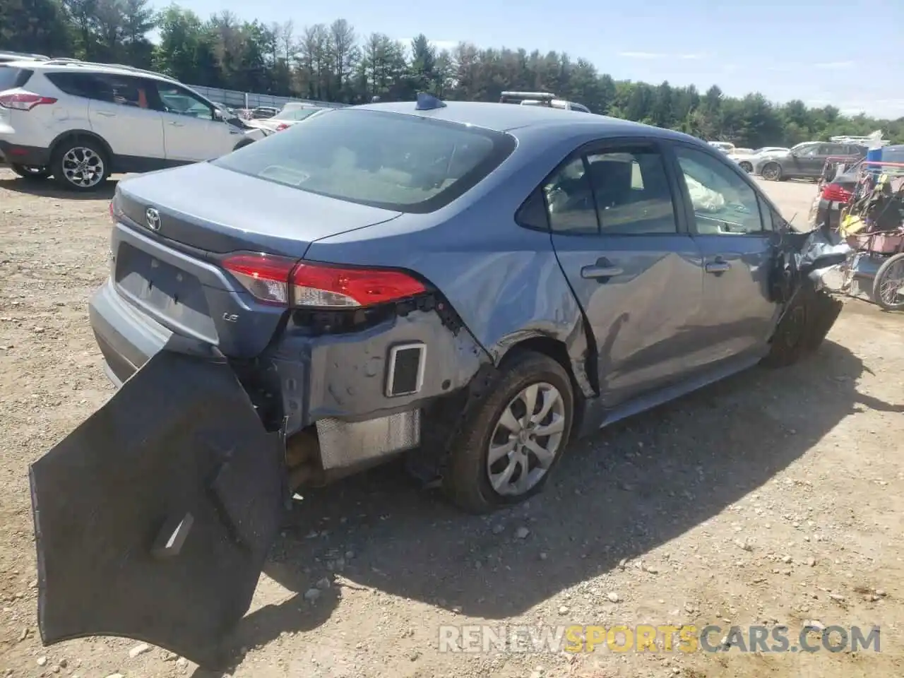 4 Photograph of a damaged car JTDEPRAE2LJ007191 TOYOTA COROLLA 2020