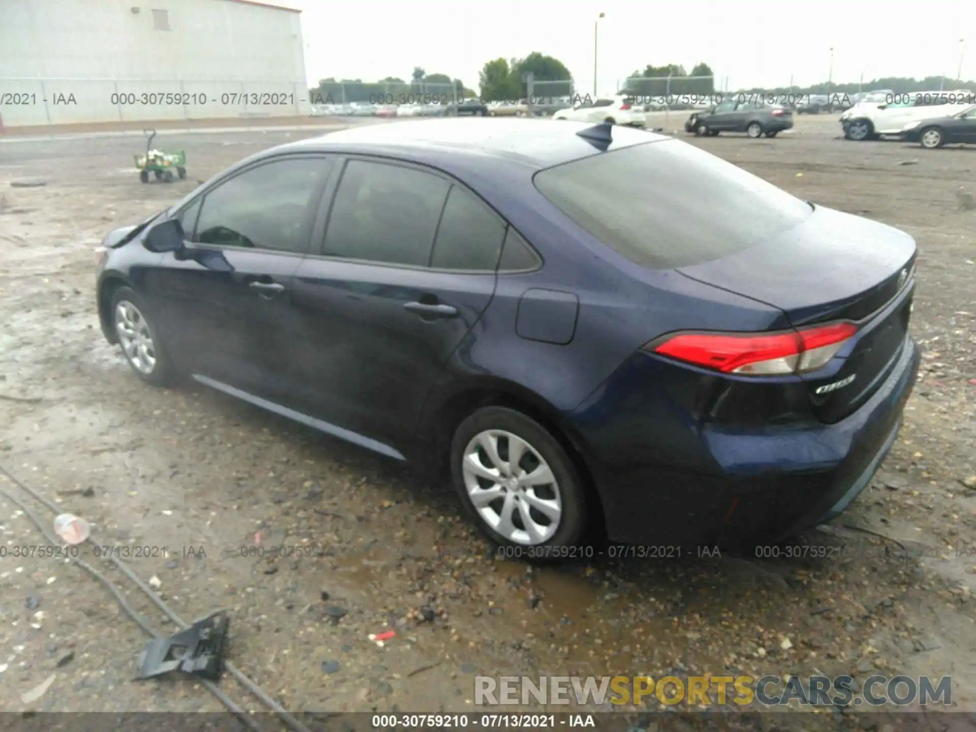 3 Photograph of a damaged car JTDEPRAE2LJ007658 TOYOTA COROLLA 2020