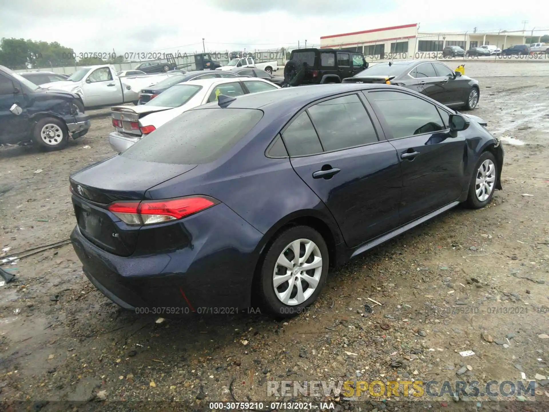 4 Photograph of a damaged car JTDEPRAE2LJ007658 TOYOTA COROLLA 2020