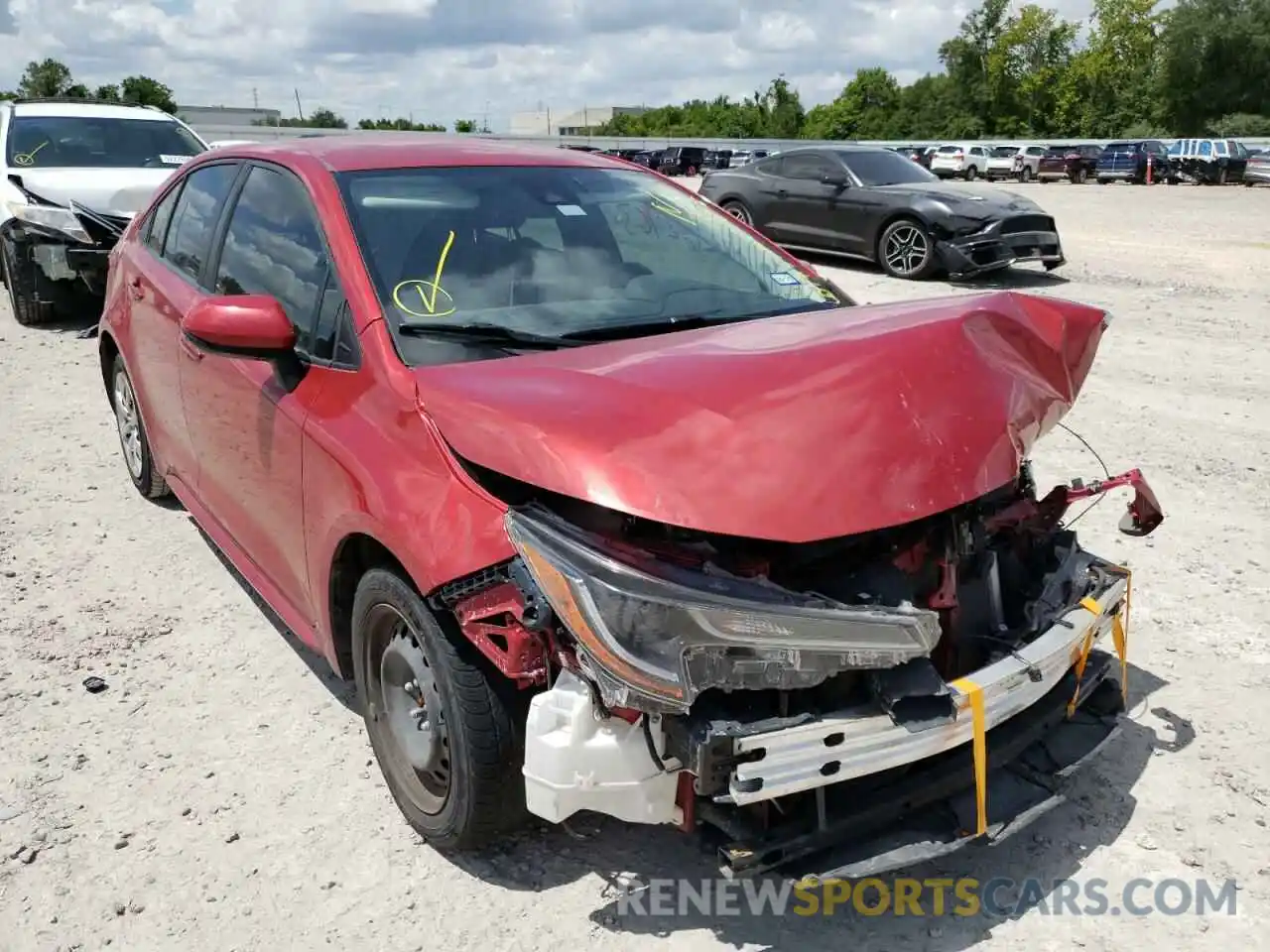 1 Photograph of a damaged car JTDEPRAE2LJ007790 TOYOTA COROLLA 2020