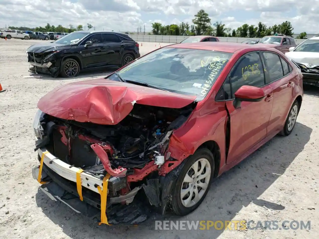 2 Photograph of a damaged car JTDEPRAE2LJ007790 TOYOTA COROLLA 2020