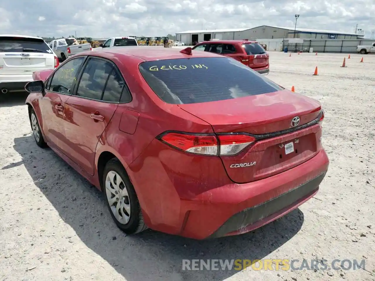 3 Photograph of a damaged car JTDEPRAE2LJ007790 TOYOTA COROLLA 2020