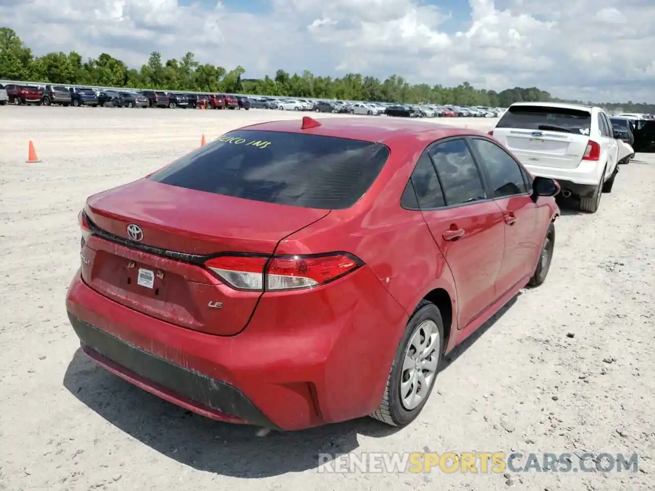 4 Photograph of a damaged car JTDEPRAE2LJ007790 TOYOTA COROLLA 2020