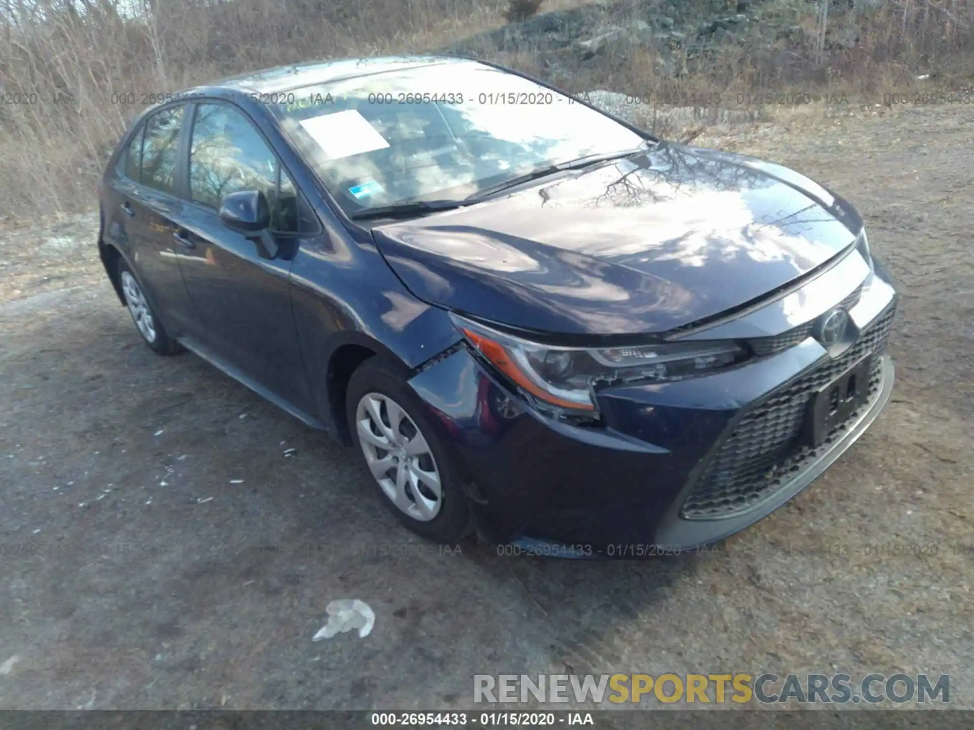 1 Photograph of a damaged car JTDEPRAE2LJ008034 TOYOTA COROLLA 2020