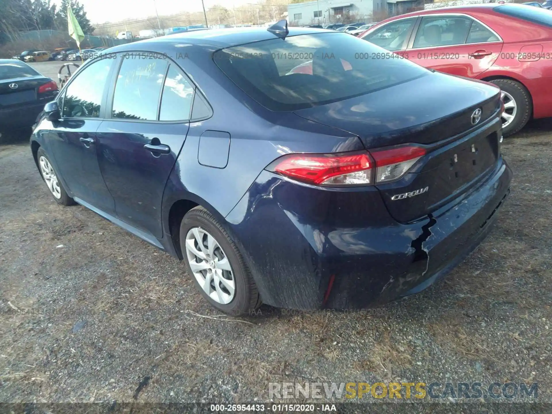 3 Photograph of a damaged car JTDEPRAE2LJ008034 TOYOTA COROLLA 2020