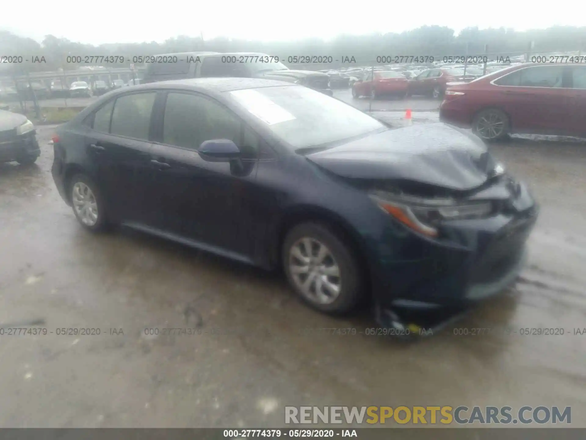 1 Photograph of a damaged car JTDEPRAE2LJ008406 TOYOTA COROLLA 2020