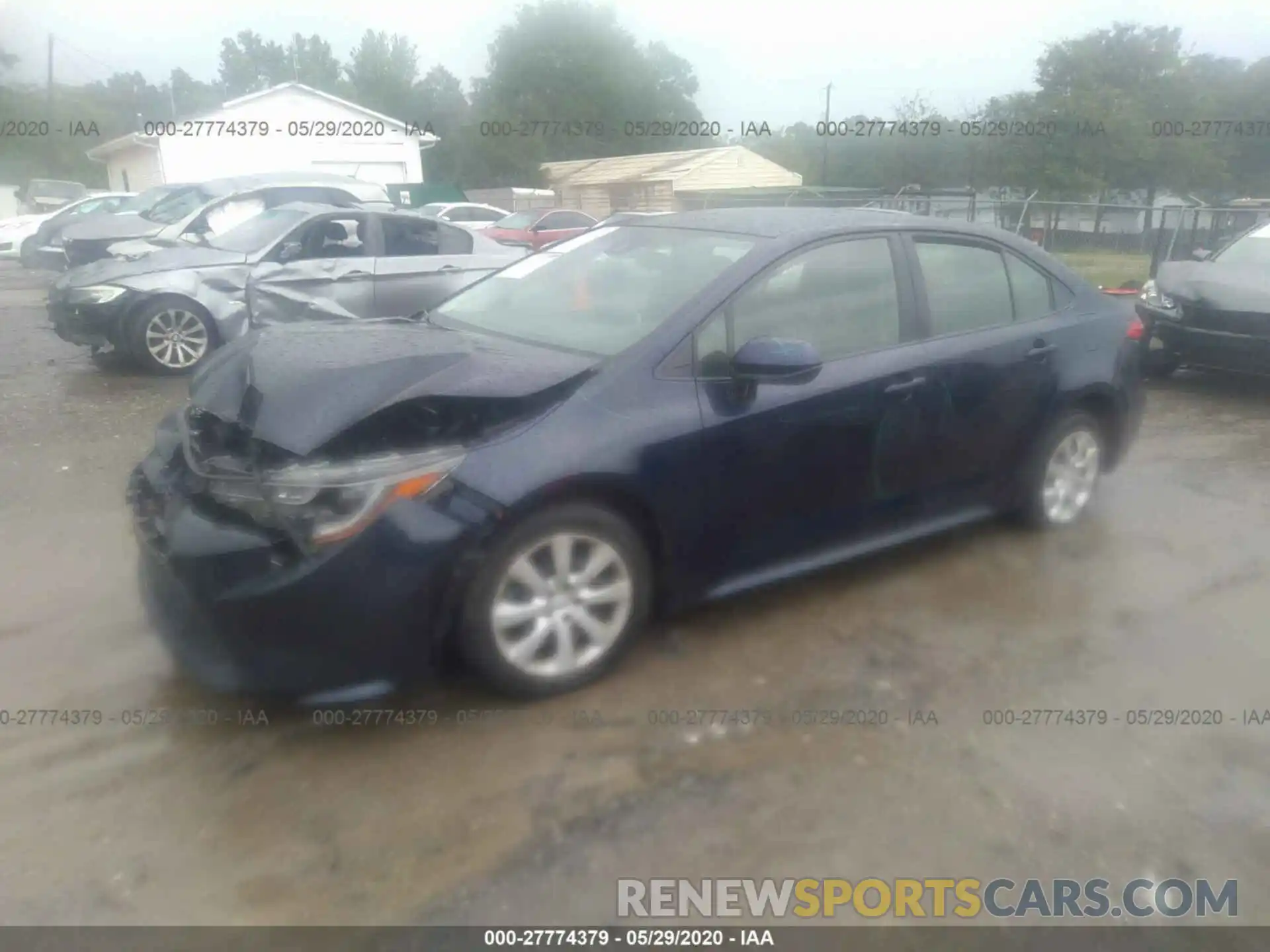 2 Photograph of a damaged car JTDEPRAE2LJ008406 TOYOTA COROLLA 2020