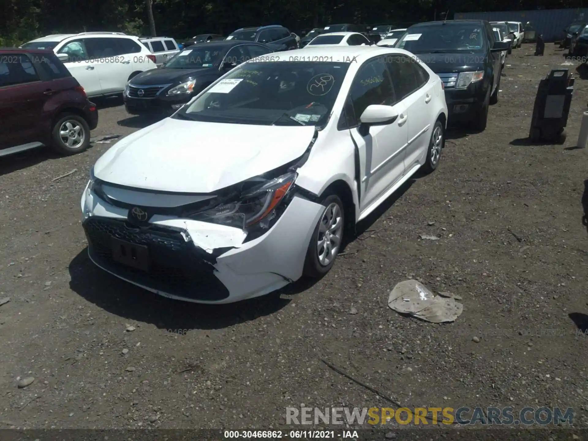 6 Photograph of a damaged car JTDEPRAE2LJ008504 TOYOTA COROLLA 2020