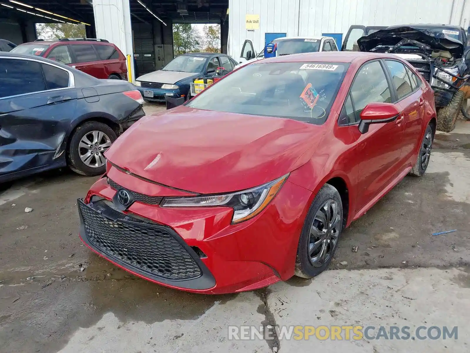 2 Photograph of a damaged car JTDEPRAE2LJ008518 TOYOTA COROLLA 2020