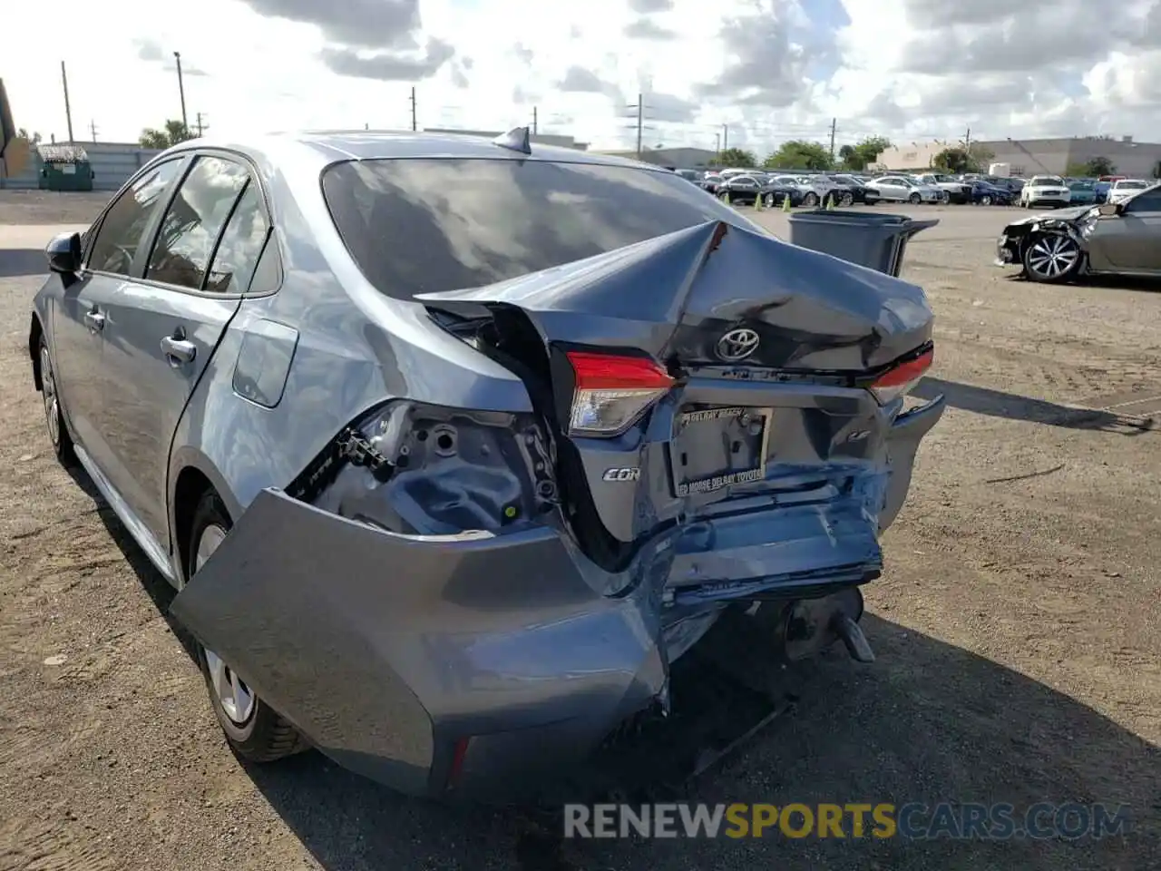 9 Photograph of a damaged car JTDEPRAE2LJ010379 TOYOTA COROLLA 2020