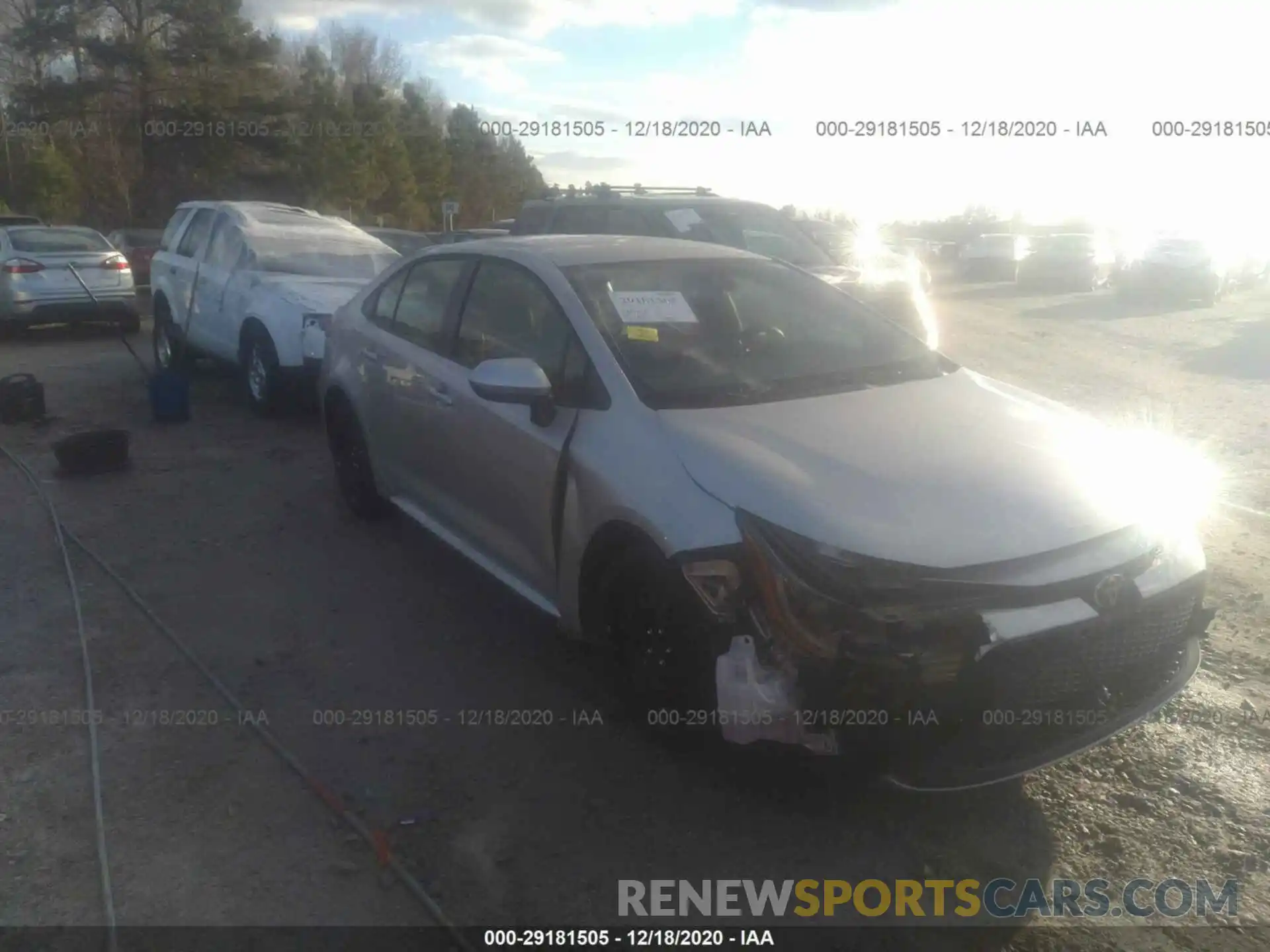 1 Photograph of a damaged car JTDEPRAE2LJ011063 TOYOTA COROLLA 2020