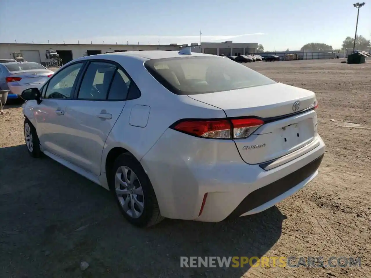 3 Photograph of a damaged car JTDEPRAE2LJ011158 TOYOTA COROLLA 2020