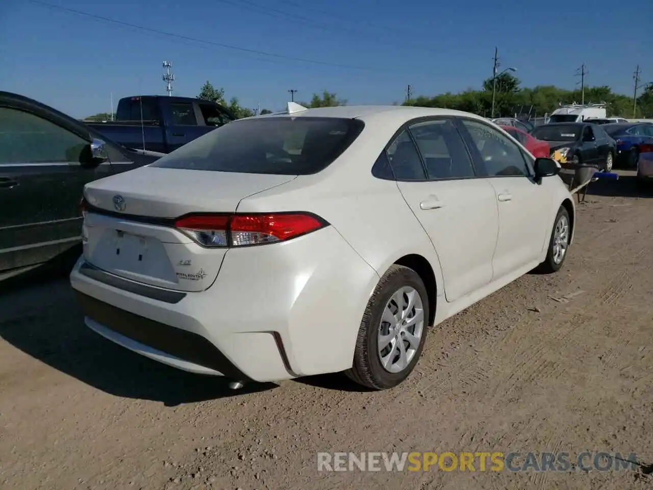 4 Photograph of a damaged car JTDEPRAE2LJ011158 TOYOTA COROLLA 2020