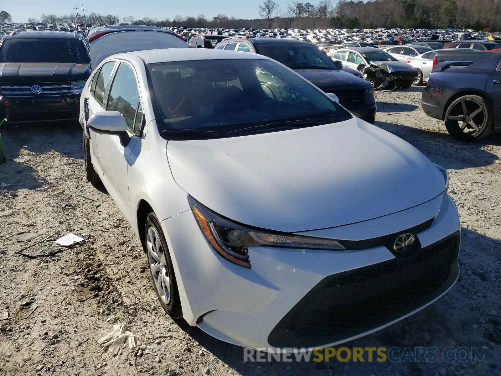 1 Photograph of a damaged car JTDEPRAE2LJ011399 TOYOTA COROLLA 2020