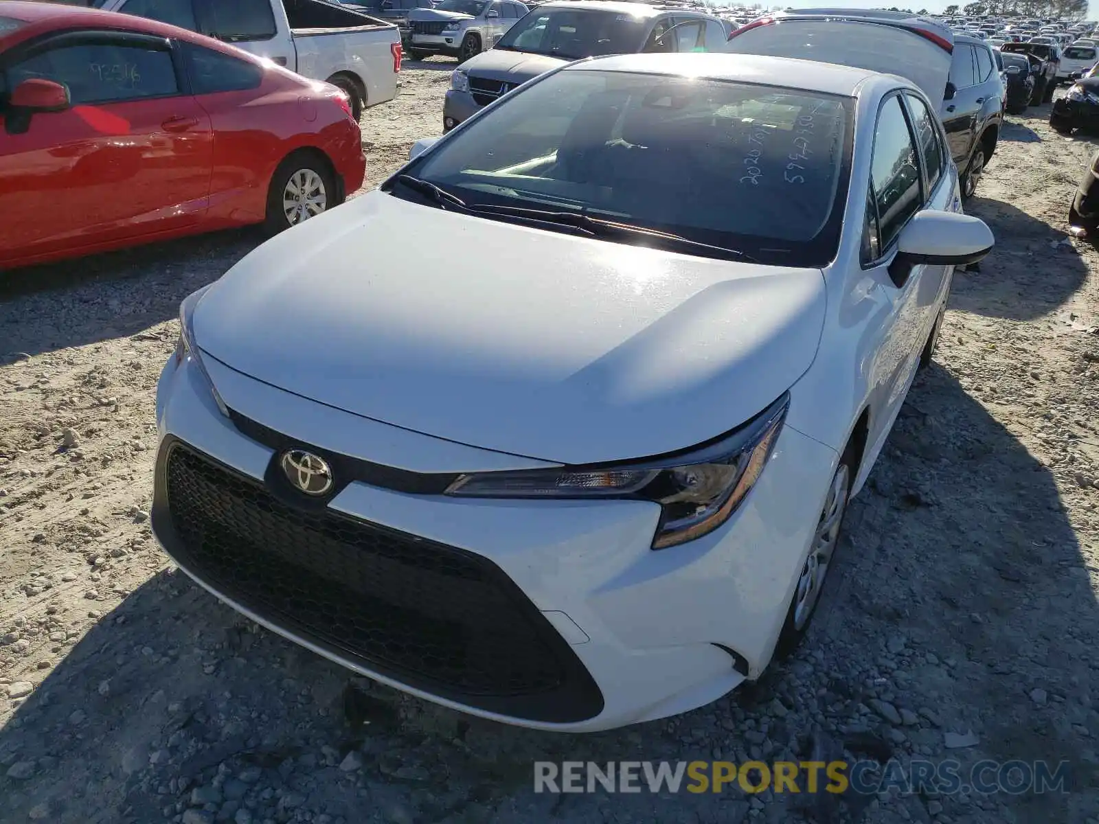 2 Photograph of a damaged car JTDEPRAE2LJ011399 TOYOTA COROLLA 2020