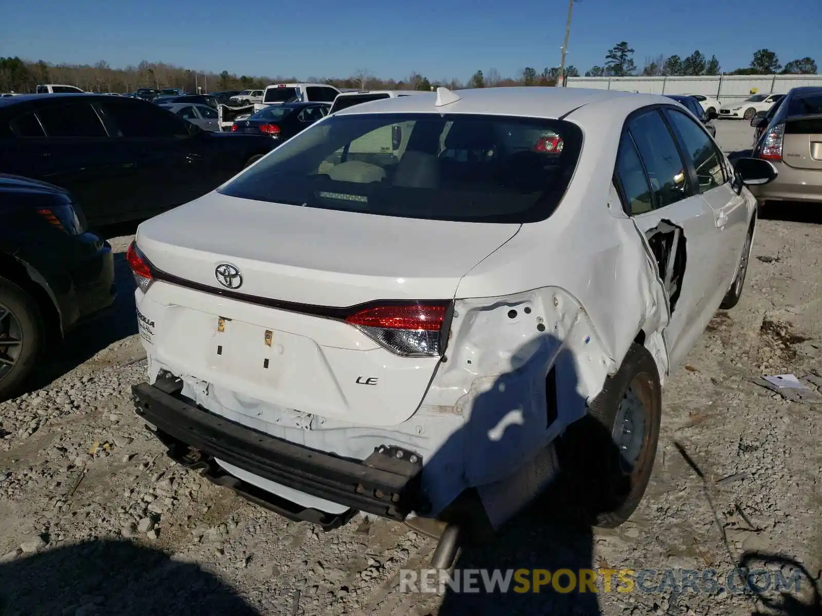 4 Photograph of a damaged car JTDEPRAE2LJ011399 TOYOTA COROLLA 2020