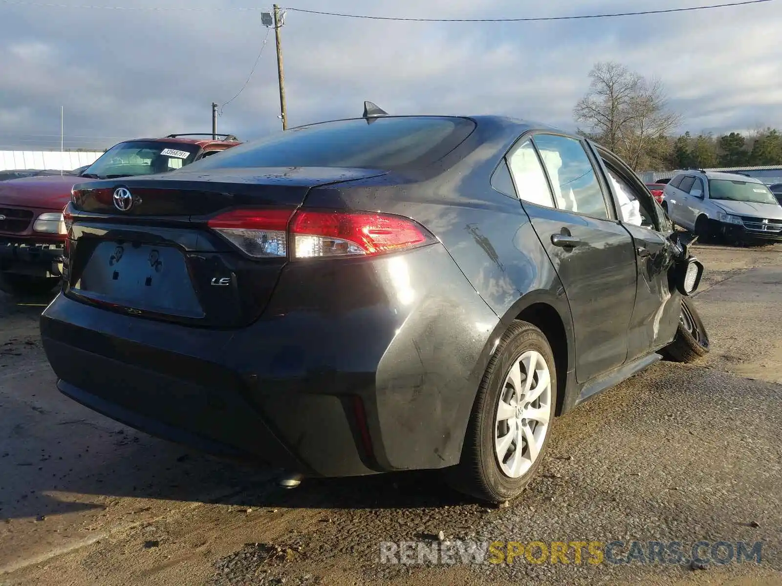 4 Photograph of a damaged car JTDEPRAE2LJ011449 TOYOTA COROLLA 2020