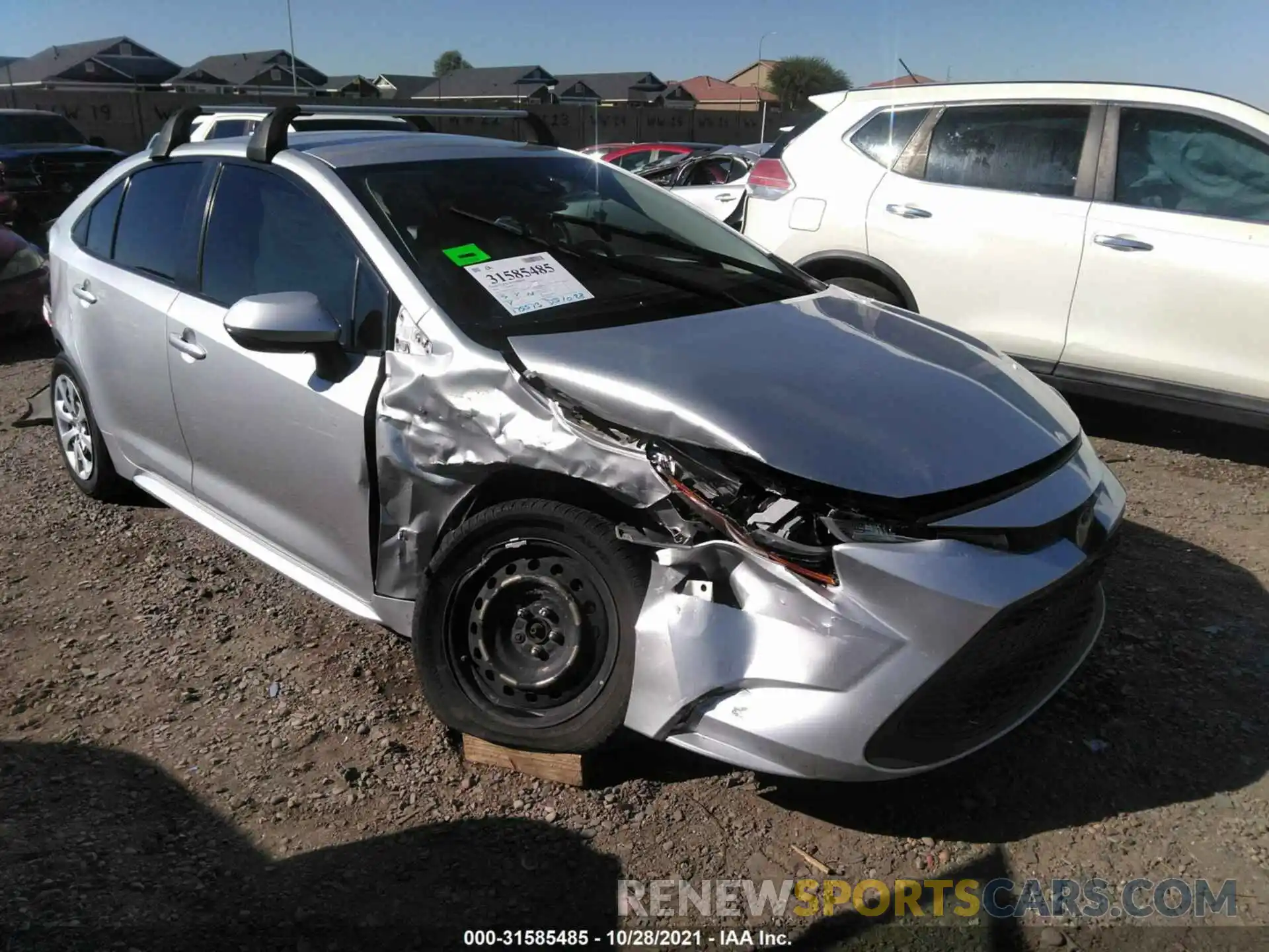 1 Photograph of a damaged car JTDEPRAE2LJ011614 TOYOTA COROLLA 2020