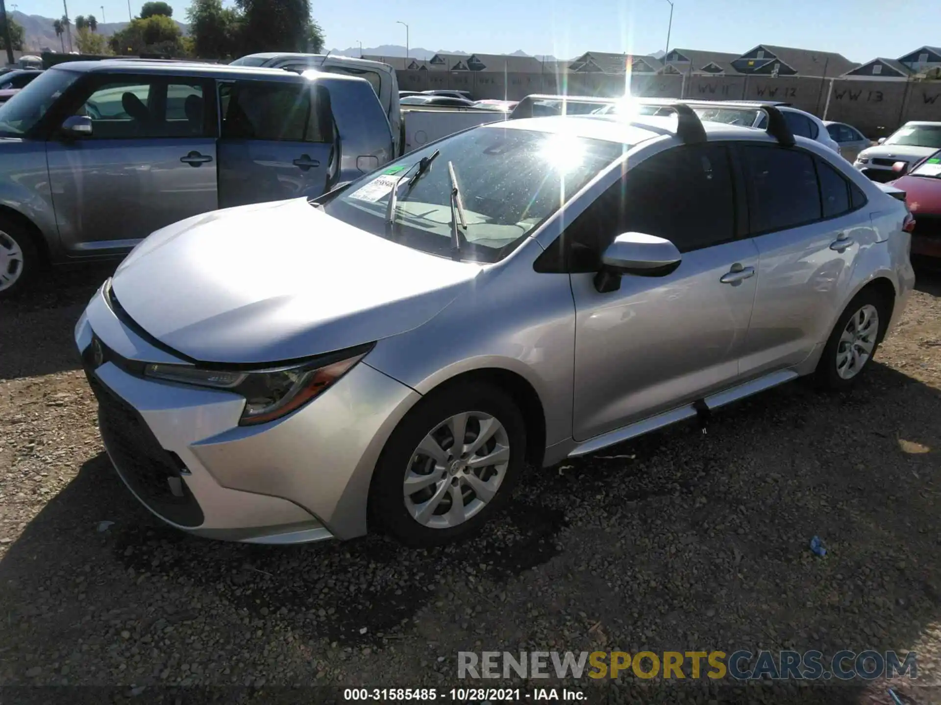 2 Photograph of a damaged car JTDEPRAE2LJ011614 TOYOTA COROLLA 2020