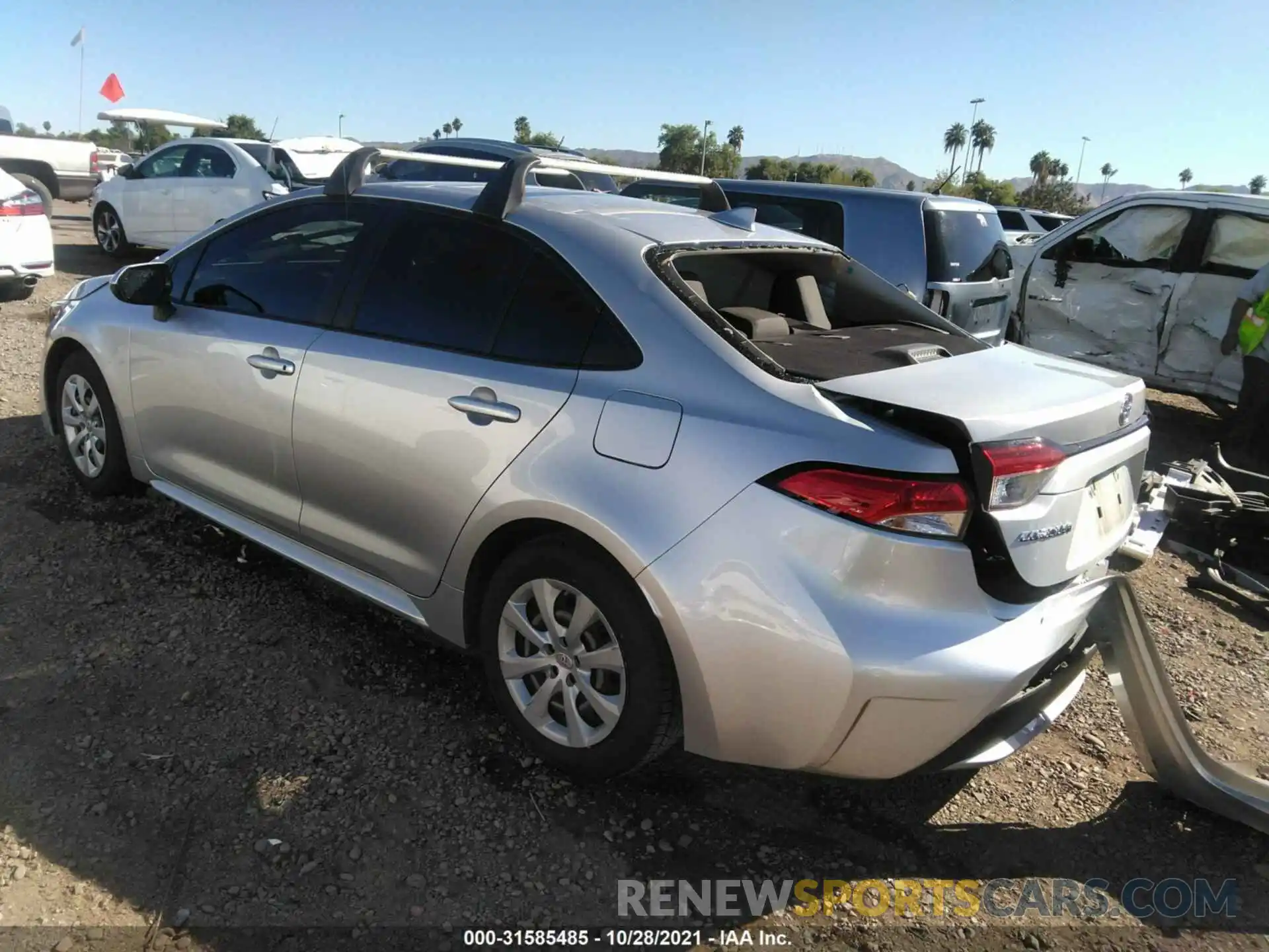 3 Photograph of a damaged car JTDEPRAE2LJ011614 TOYOTA COROLLA 2020