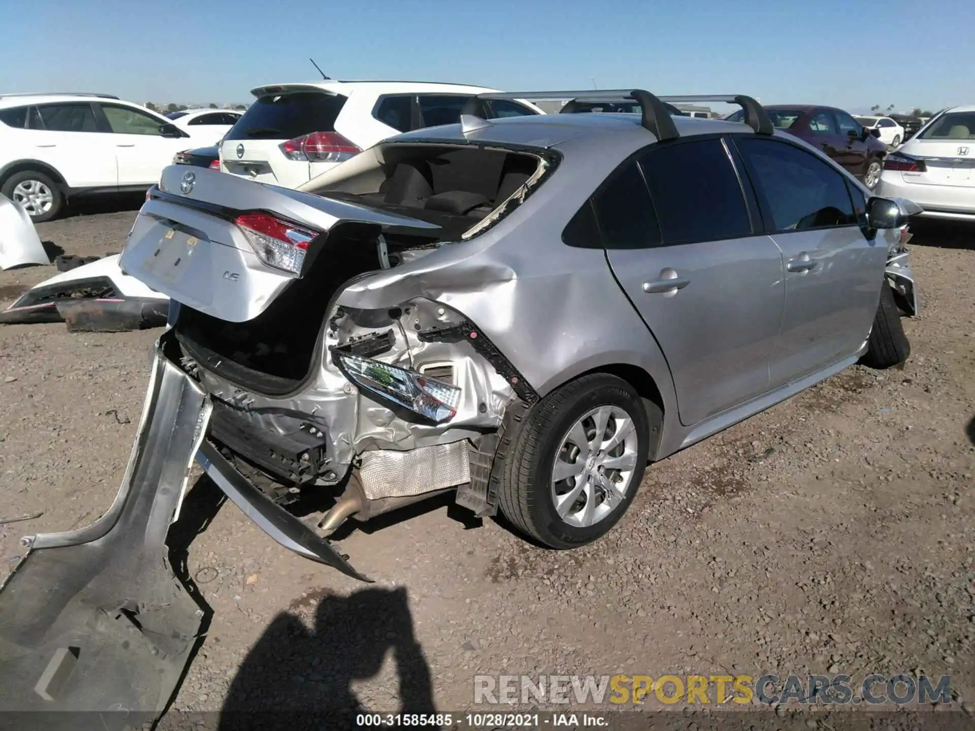 4 Photograph of a damaged car JTDEPRAE2LJ011614 TOYOTA COROLLA 2020